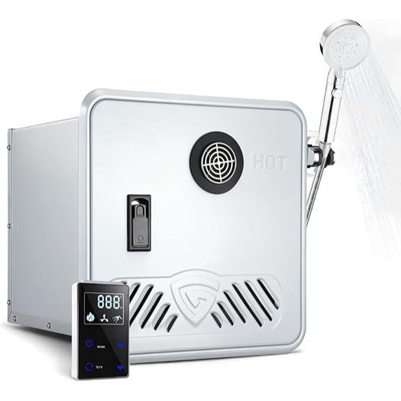 RV Tankless Water Heater 65K BTU Propane with Remote