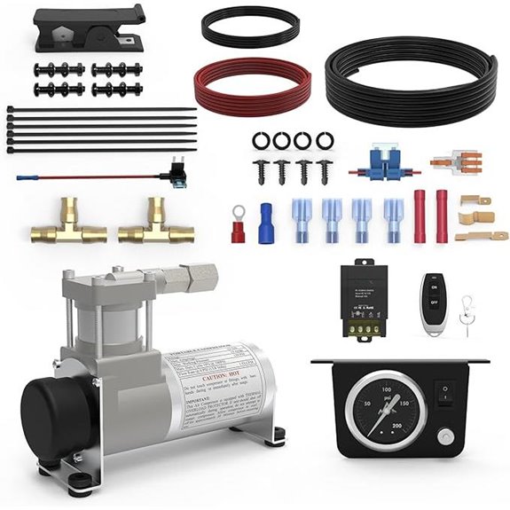 Universal On-Board Air Compressor with Remote Control
