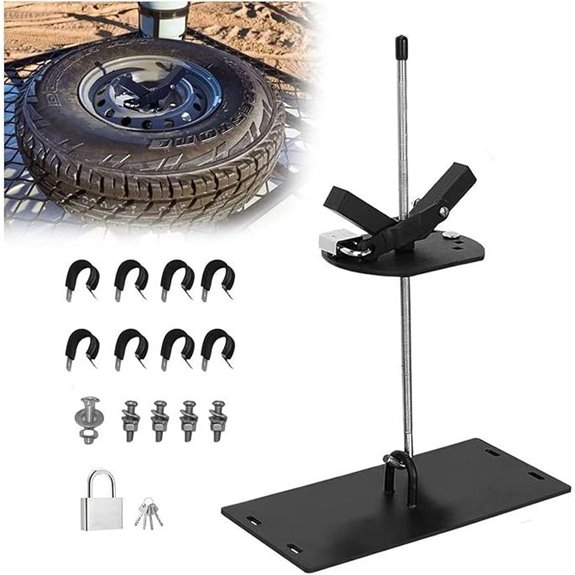 Universal Spare Tire Carrier for Roof Racks