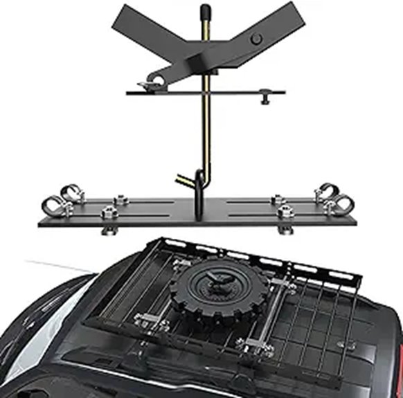 Universal Spare Tire Carrier for Roof Racks