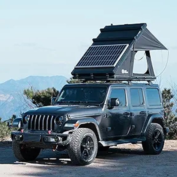 Rooftop Hard Shell Tent with Solar Panel