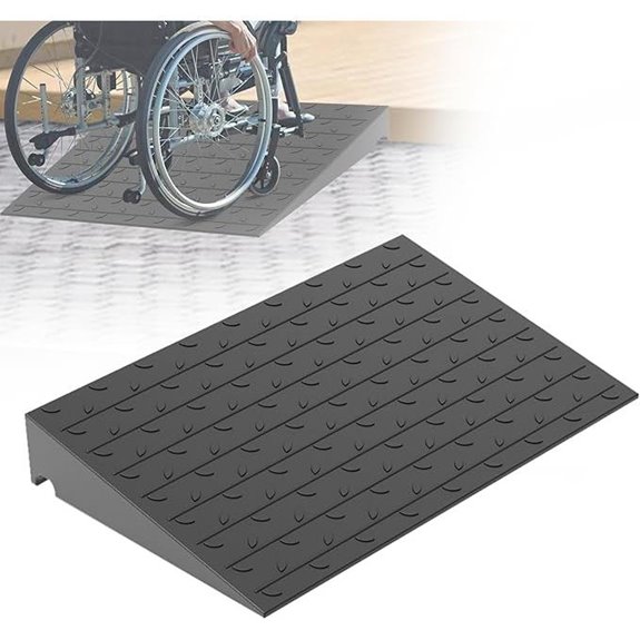 4 Rubber Threshold Ramp for Wheelchairs and Scooters
