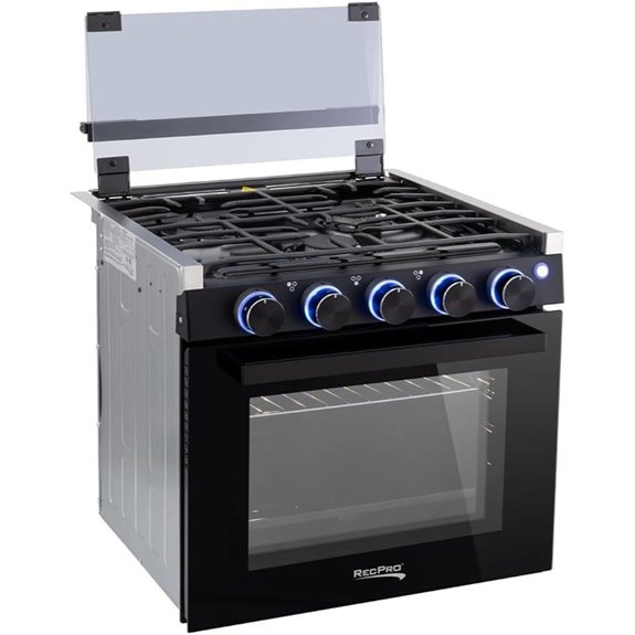 RecPro RV Gas Stove with Oven and Range Hood