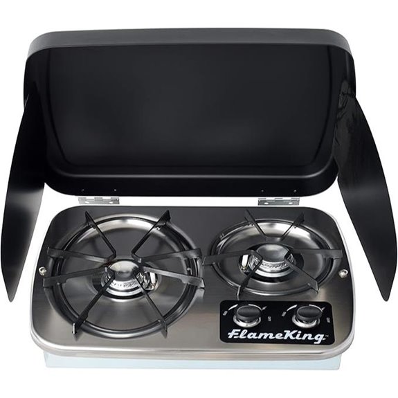 Flame King RV Built-in 2-Burner Propane Stove