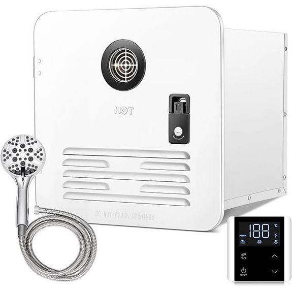 RV Tankless Water Heater with Control Panel
