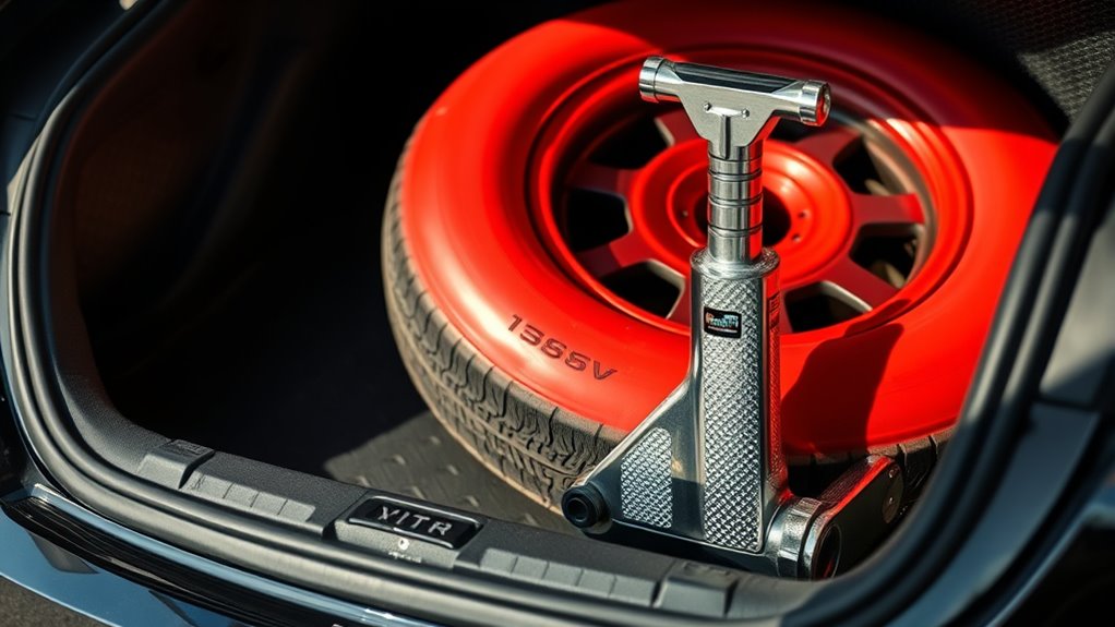 safe flat tire change