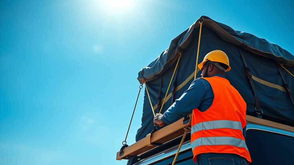 secure cargo with straps