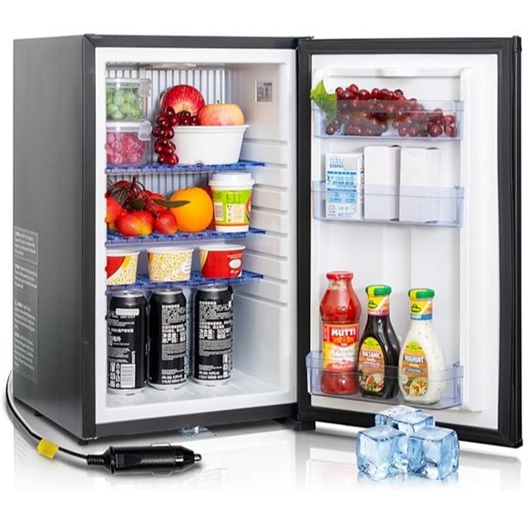 Compact 1.7 Cu.Ft Refrigerator with Lock