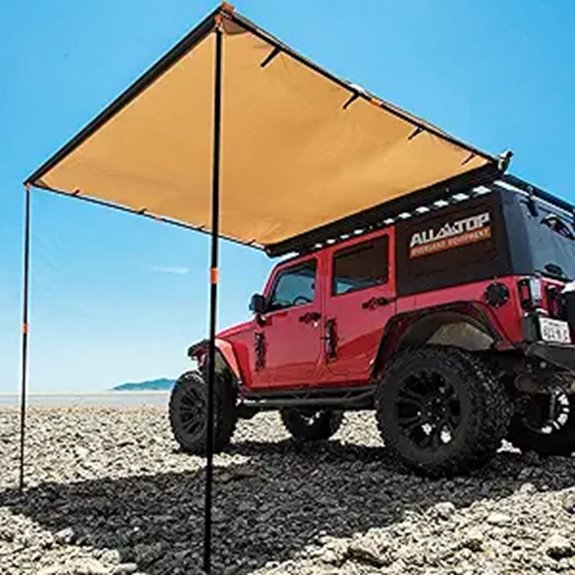 ALL-TOP 8.2x8.2' Vehicle Roof Rack Sun Shade