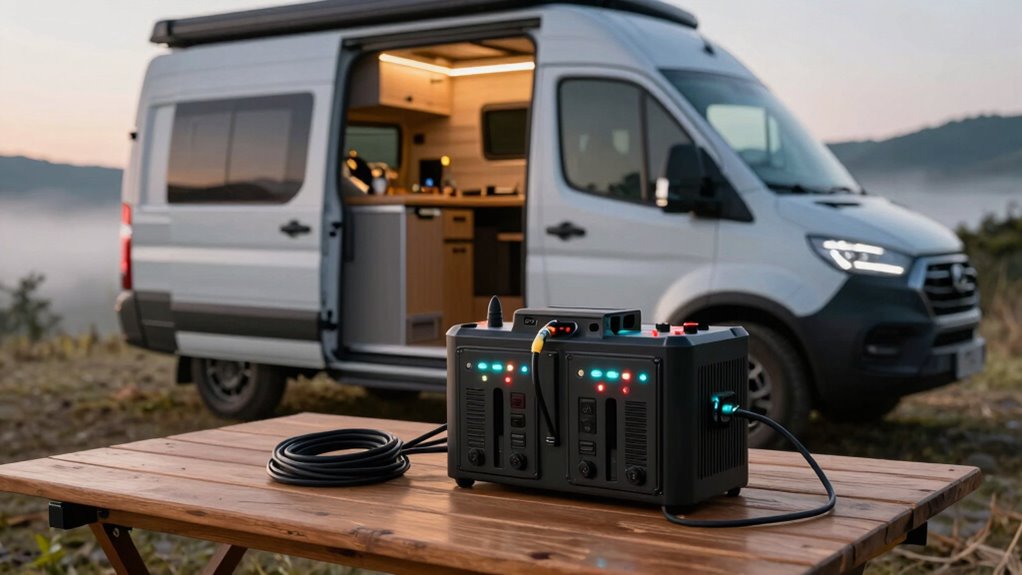top camper dual battery chargers