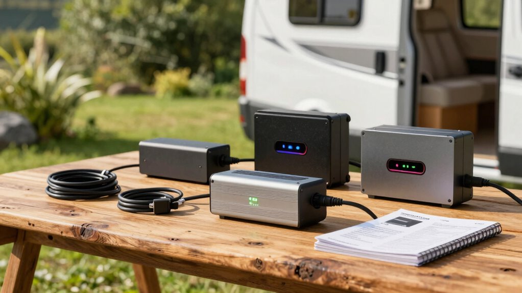 top camper van dual chargers