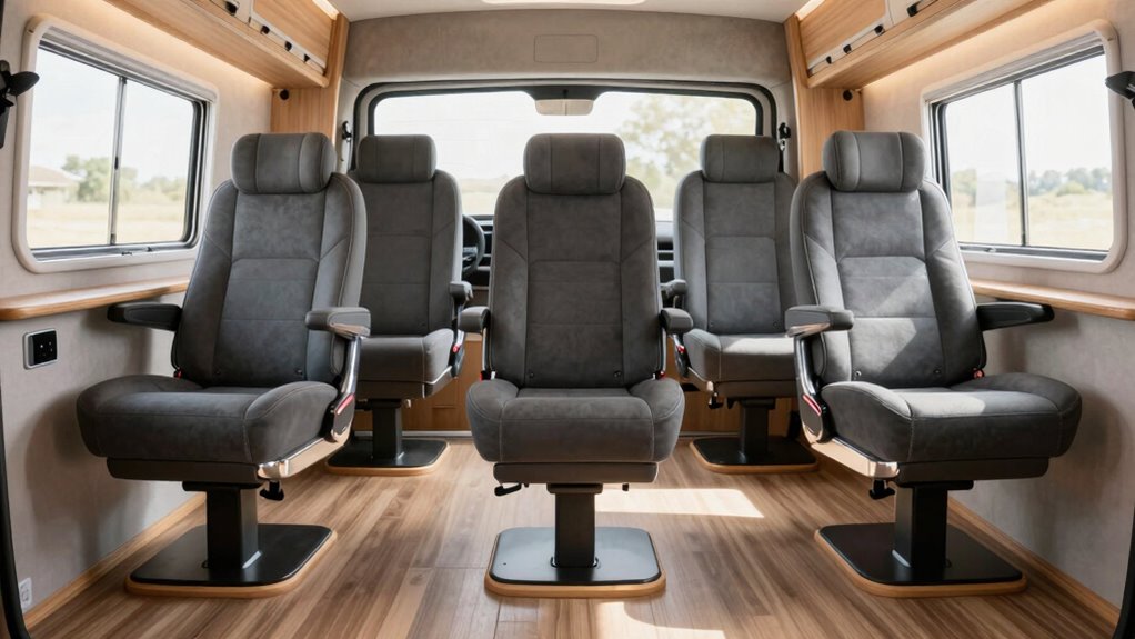 top camper van seat bases