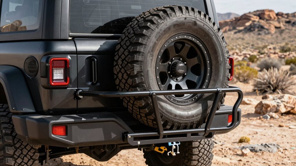 top hitch spare tire carriers