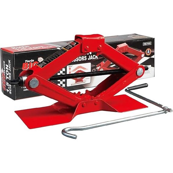 Torin Steel Scissor Lift Jack 1.5 Ton Capacity