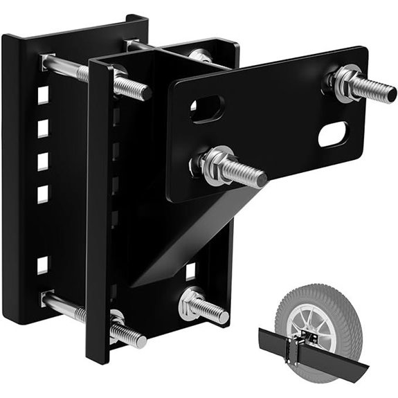 Trailer Spare Tire Mount for 4-6 Lug Wheels