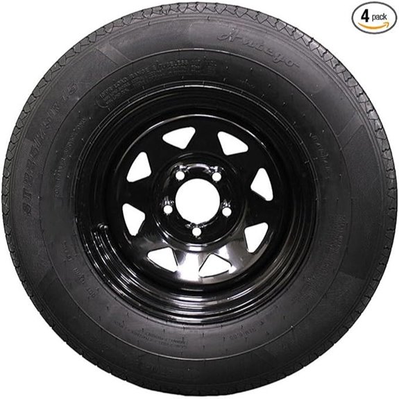 Antego 4-Pack 225/75R15 Trailer Tire & Wheel Set