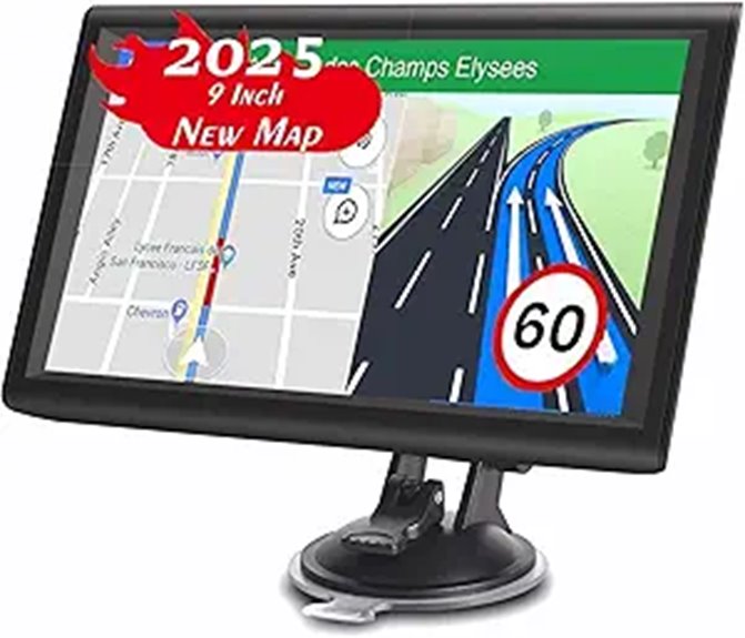 Truck GPS Navigation System with 9-inch Touch Screen