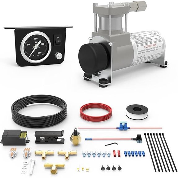 DEEAGLE Universal Air Bag Compressor Kit with Sensor