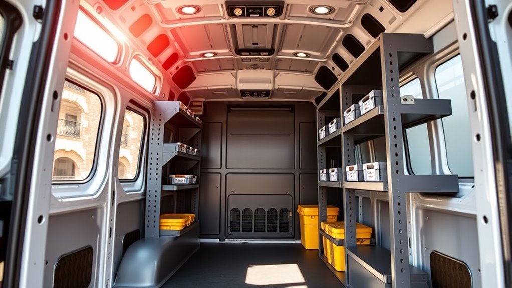 van shelving compatibility and durability