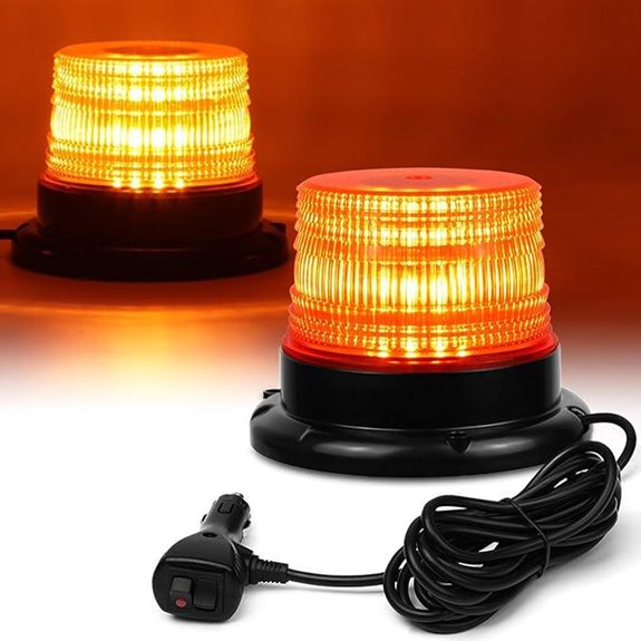 LED Strobe Light for Vehicles with Magnetic Mount