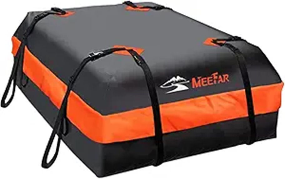 MeeFar Waterproof Roof Cargo Bag with Straps and Locks