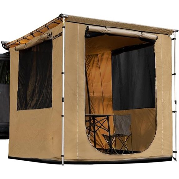 Vehicle Awning Room Waterproof Wind-Resistant Easy Setup