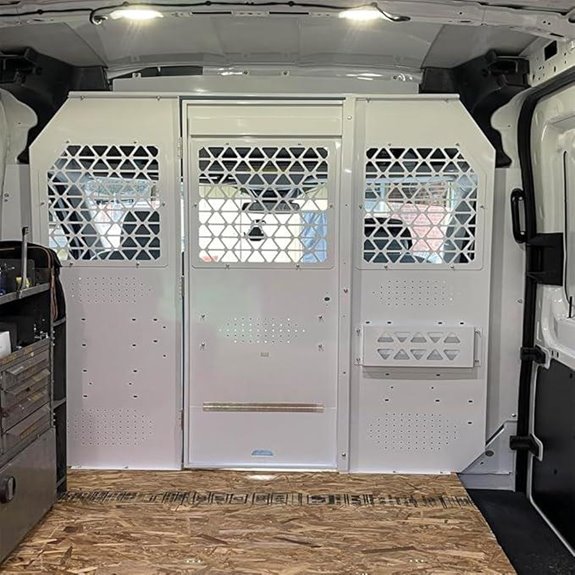 Van Bulkhead Safety Partition for Ford Transit (White)