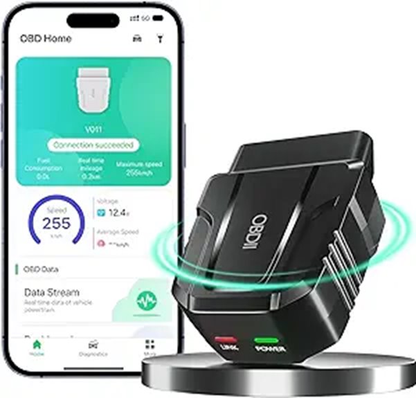 OBD2 Bluetooth Car Diagnostic Scanner for iOS & Android