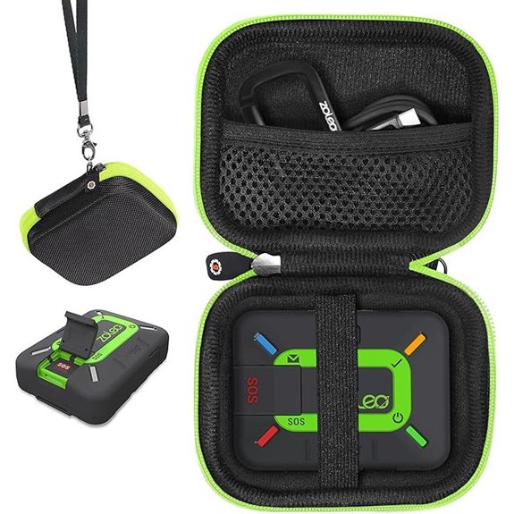 Getgear ZOLEO Satellite Communicator Case with Green Zip