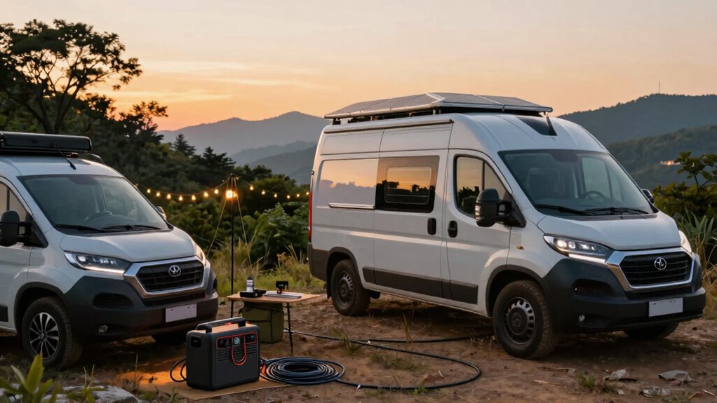 camping and work van power