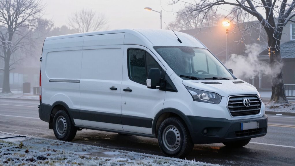 cold morning electric truck