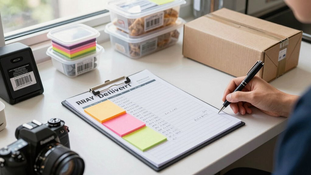 delivery checklist for buyers