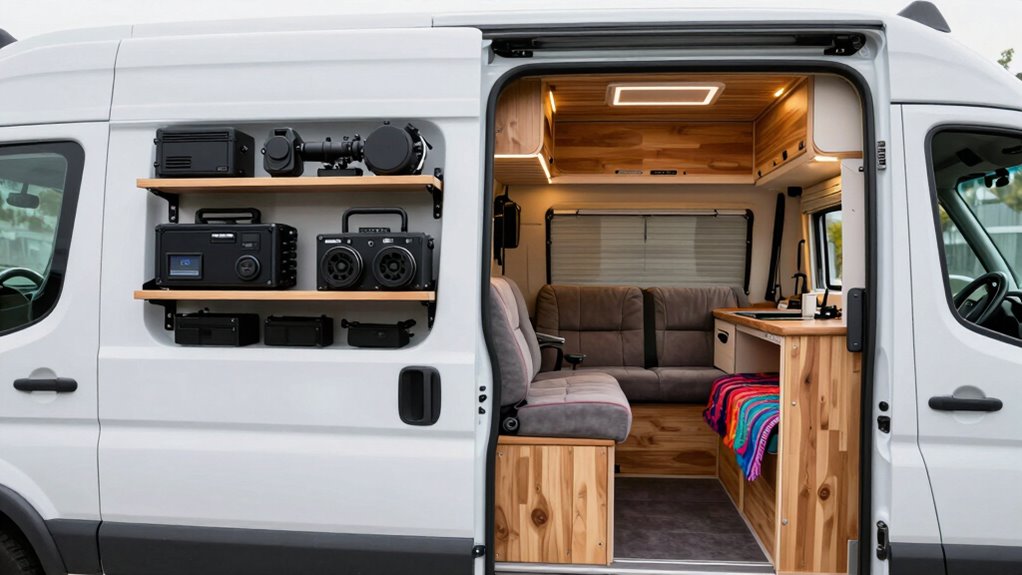 efficient secure work van setup