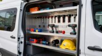 efficient storage for work vans