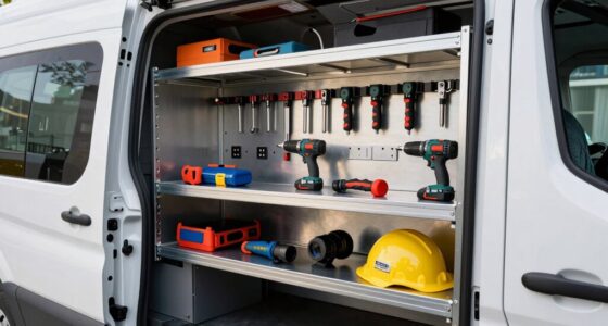 efficient storage for work vans