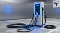 electric vehicle cable organization