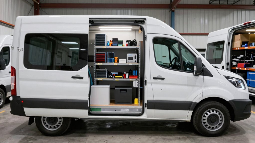 optimized van storage and workflow