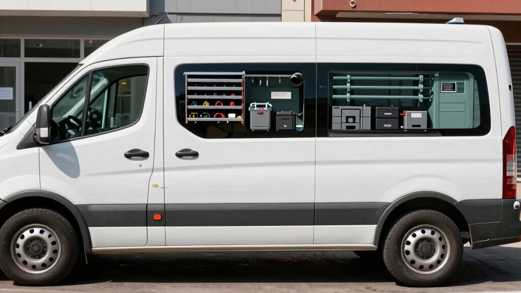 organized van interior efficiency