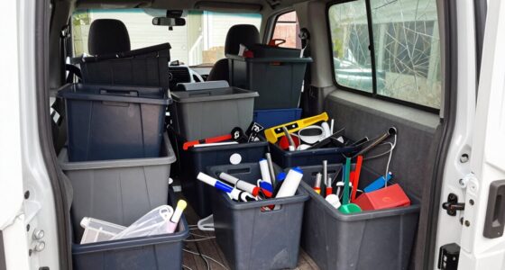 poor van storage organization