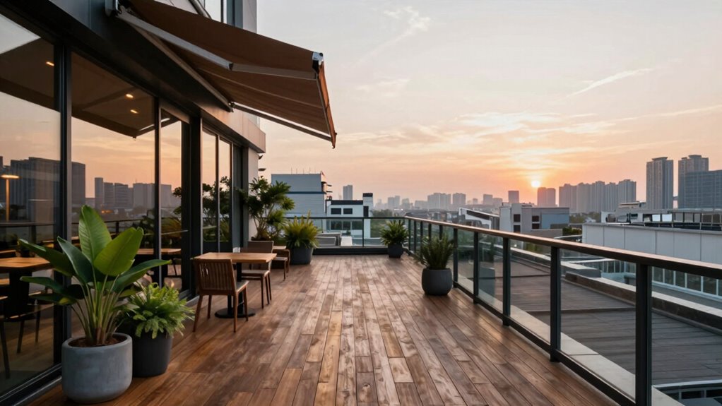 roof decking with green roofs