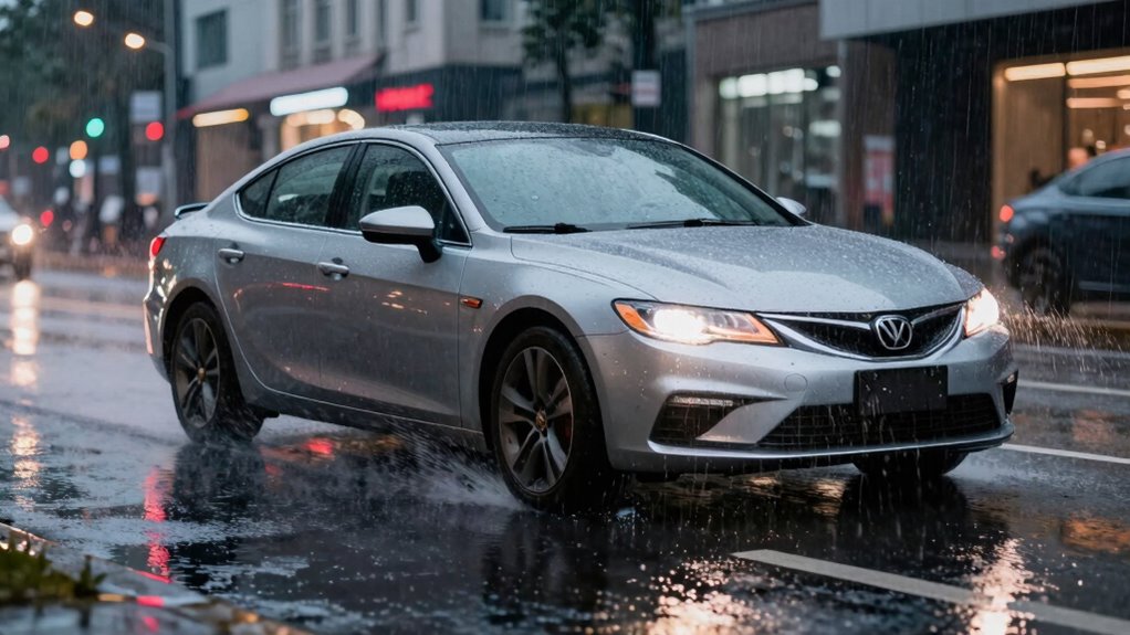 wet weather affects braking