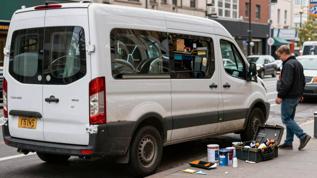 work van backup accidents