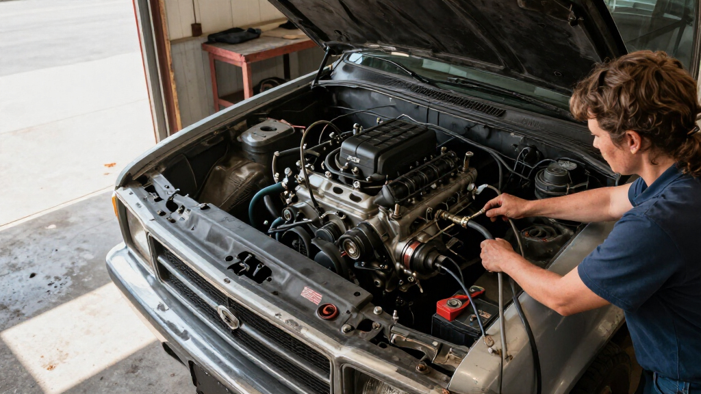 Gigantic 102.4L Engine Requires An Entire Pickup Truck To Start It