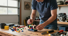 Recreating An Antique Hit-and-Miss Engine With Lego Is One Way To Kill Time