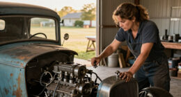 This Hot Rod Ford Sat For 10 Years. A Lawnmower Carburetor Got The V8 Running Again